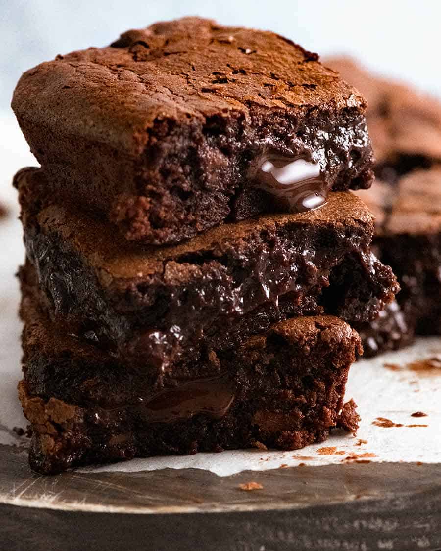 Hot "Chocolate Soup" Brownies