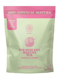Matcha Strawberry – Premium Shade-Grown Japanese Matcha, Sweetened with Organic Sugar, 20 Servings