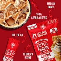 Ultra Premium Frappe Cookie Butter Latte Instant Mix (10 Packs)