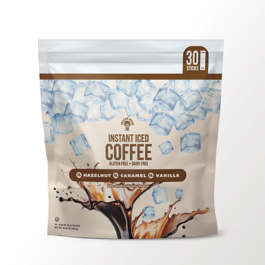 The Frozen Bean Combo Variety Pack Iced Coffee Instant Mix (30 Sticks)