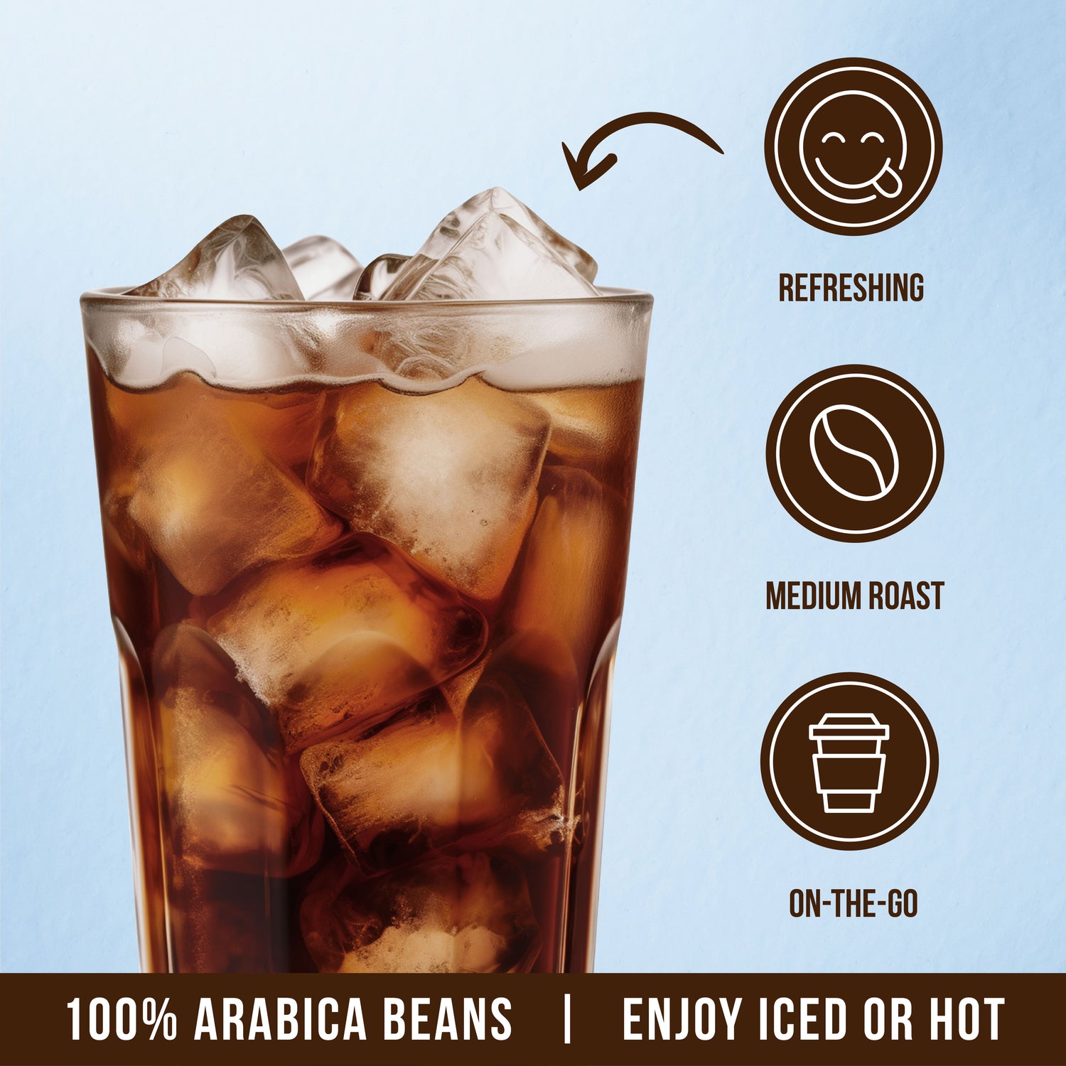 The Frozen Bean Combo Variety Pack Iced Coffee Instant Mix (30 Sticks)