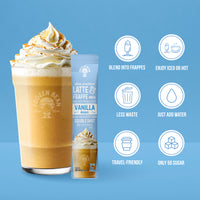 Ultra Premium Frappe Vanilla Bean Latte Instant Mix (10 Packs)