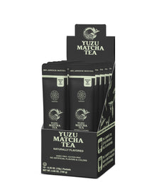 Yuzu Matcha Tea, 100% Premium Japanese Matcha Green Tea, Naturally Flavored, Pack of 10 Stick Packets
