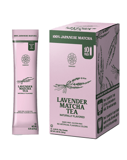 Harmony Matcha Lavender – Premium Shade-Grown Japanese Matcha, Sweetened with Organic Sugar (10 Stick Packs)