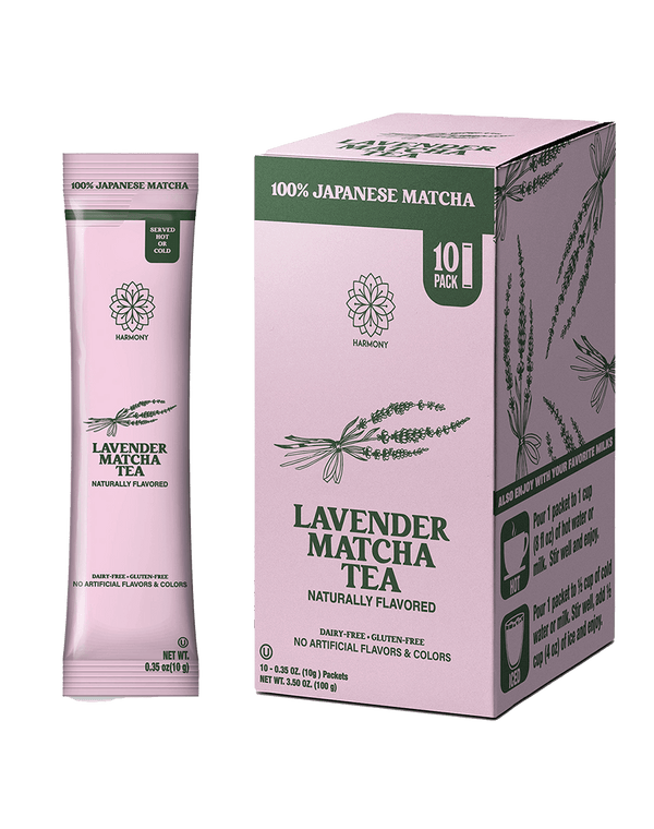 Harmony by The Frozen Bean Lavender Matcha (10 Sticks - Carton)
