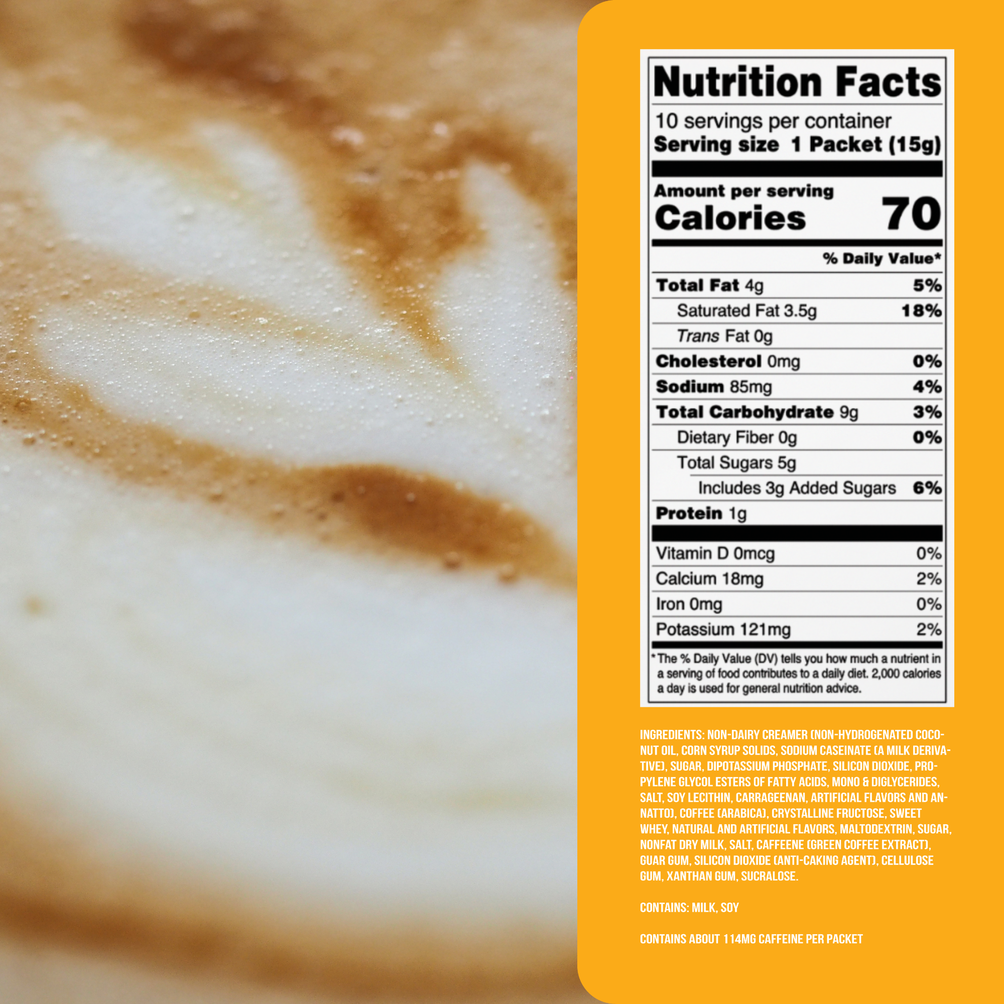 Ultra Premium Frappe Caramel Macchiato Latte Instant Mix (10 Packs)
