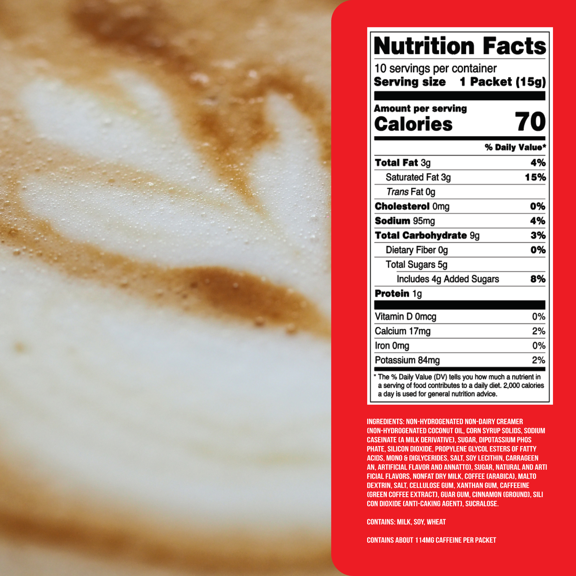 Ultra Premium Frappe Cookie Butter Latte Instant Mix (10 Packs)