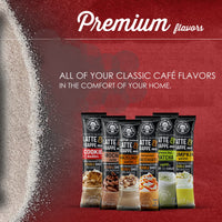Frappe & Latte Instant Mix – Double Caffeine, Low Sugar, Arabica Coffee | Kosher, Instant Coffee Packets | Hot, Iced & Blended Drinks - 20 Single Serve Sticks