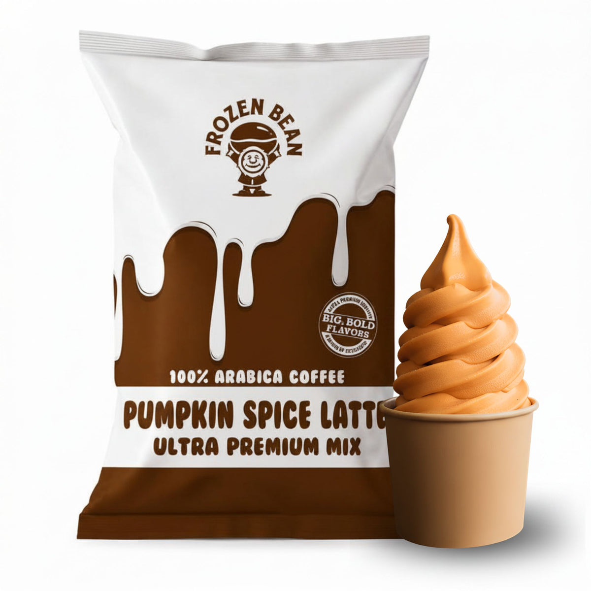 Pumpkin Spice Gelato & Soft Serve Mix, 3lb Bag (Case of 5)