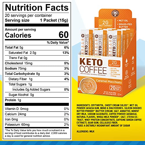 Keto Instant Coffee Mix – 20 Pack