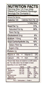Mocha Latte Frappe Mix, Coffee Drink with 100% Arabica Coffee, Certified Kosher, Halal, Gluten Free, 12 Packets