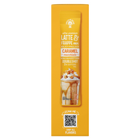 Ultra Premium Frappe Caramel Macchiato Latte Instant Mix – 10 Single-Serve Packs (Carton)
