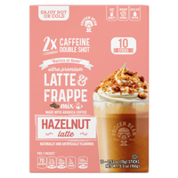 Ultra Premium Frappe Hazelnut Latte Instant Mix – 10 Single-Serve Packs (Carton)