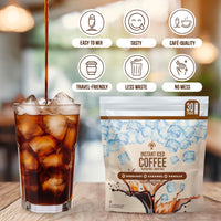 Instant Iced Coffee, Single-Serve Packets, Gluten-Free, Dairy-Free, Variety Pack, Vanilla, Hazelnut, Caramel, 10 packets each (30 packs total)