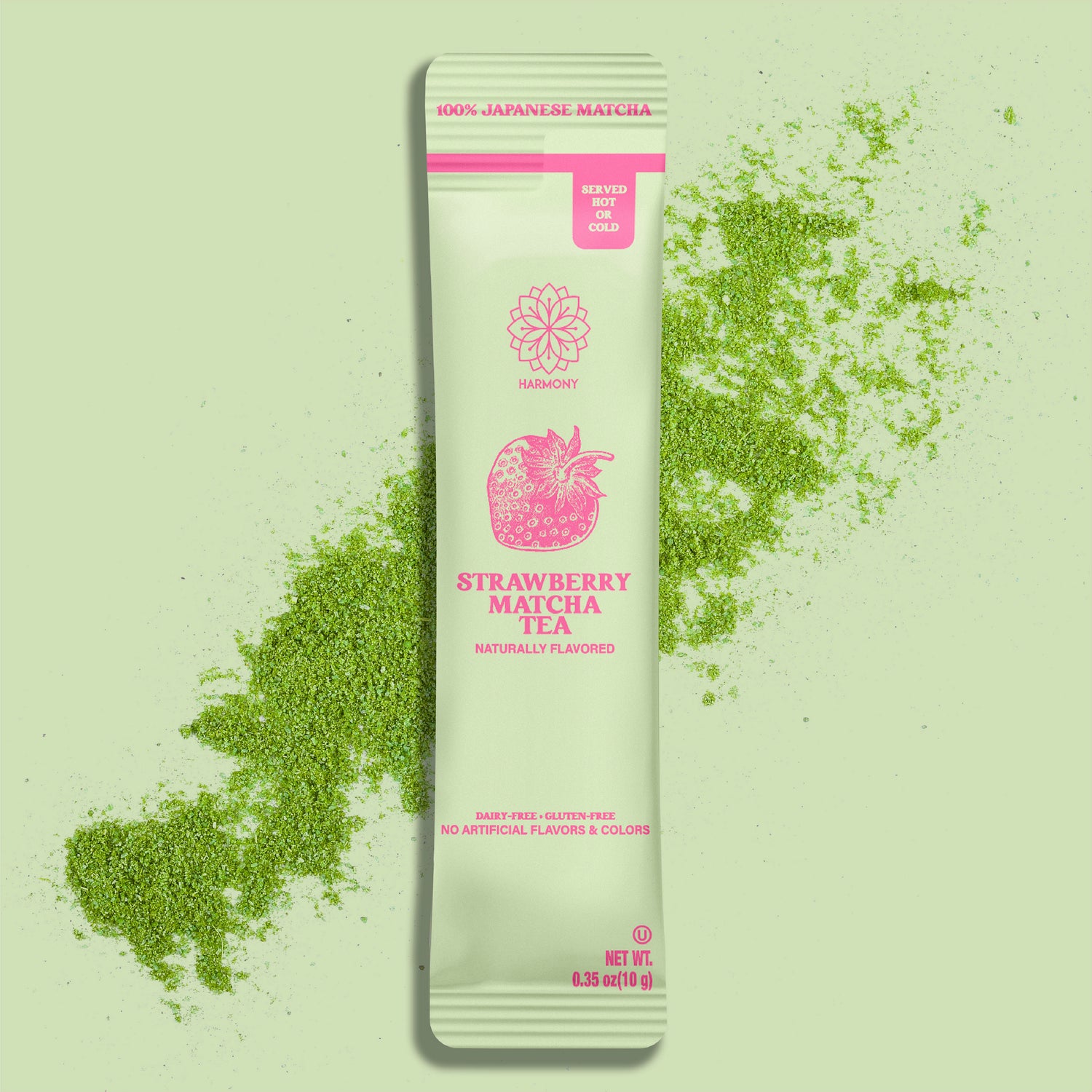 The Harmony Matcha Strawberry (10 Packs) (Case of 60)