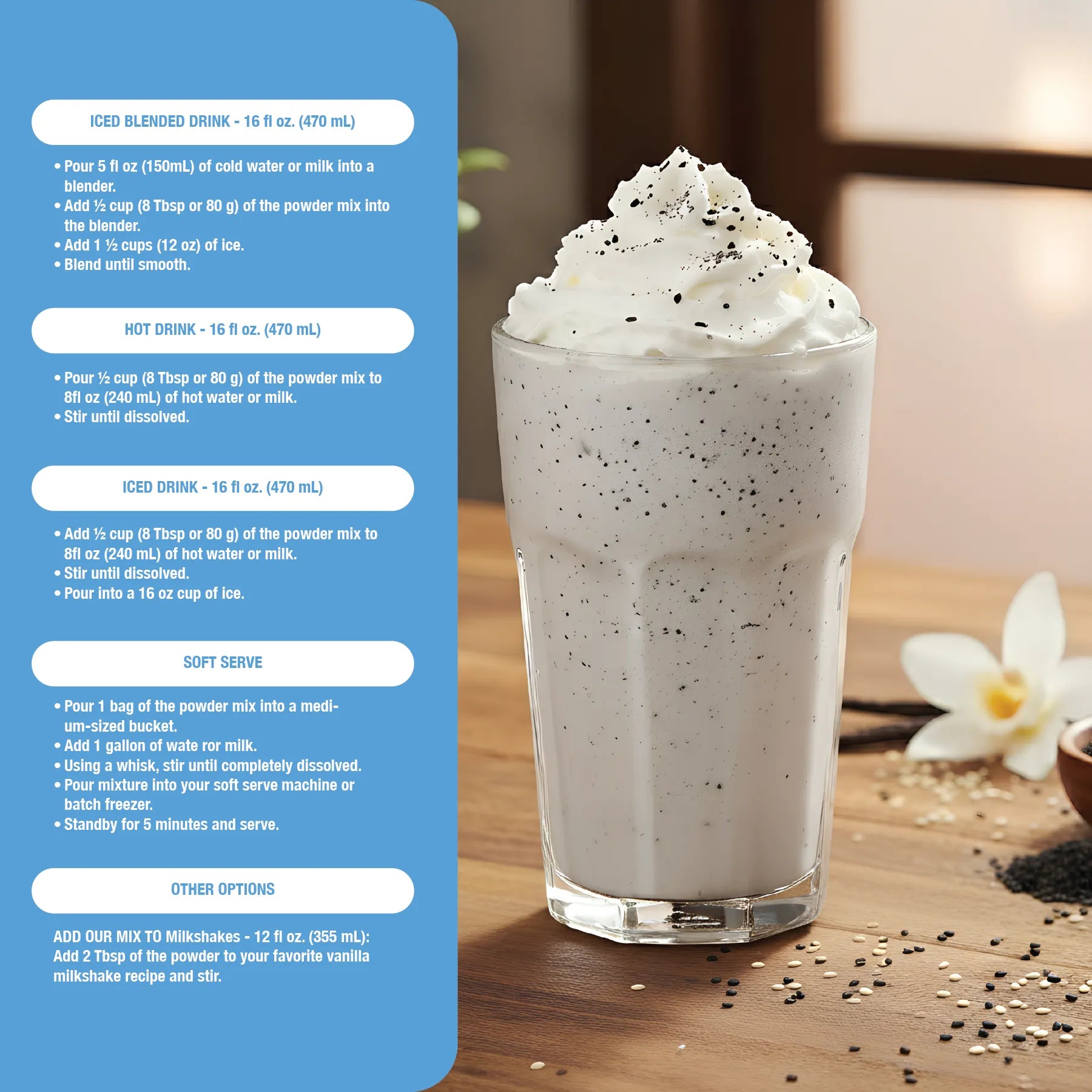 Black Sesame Vanilla Bean