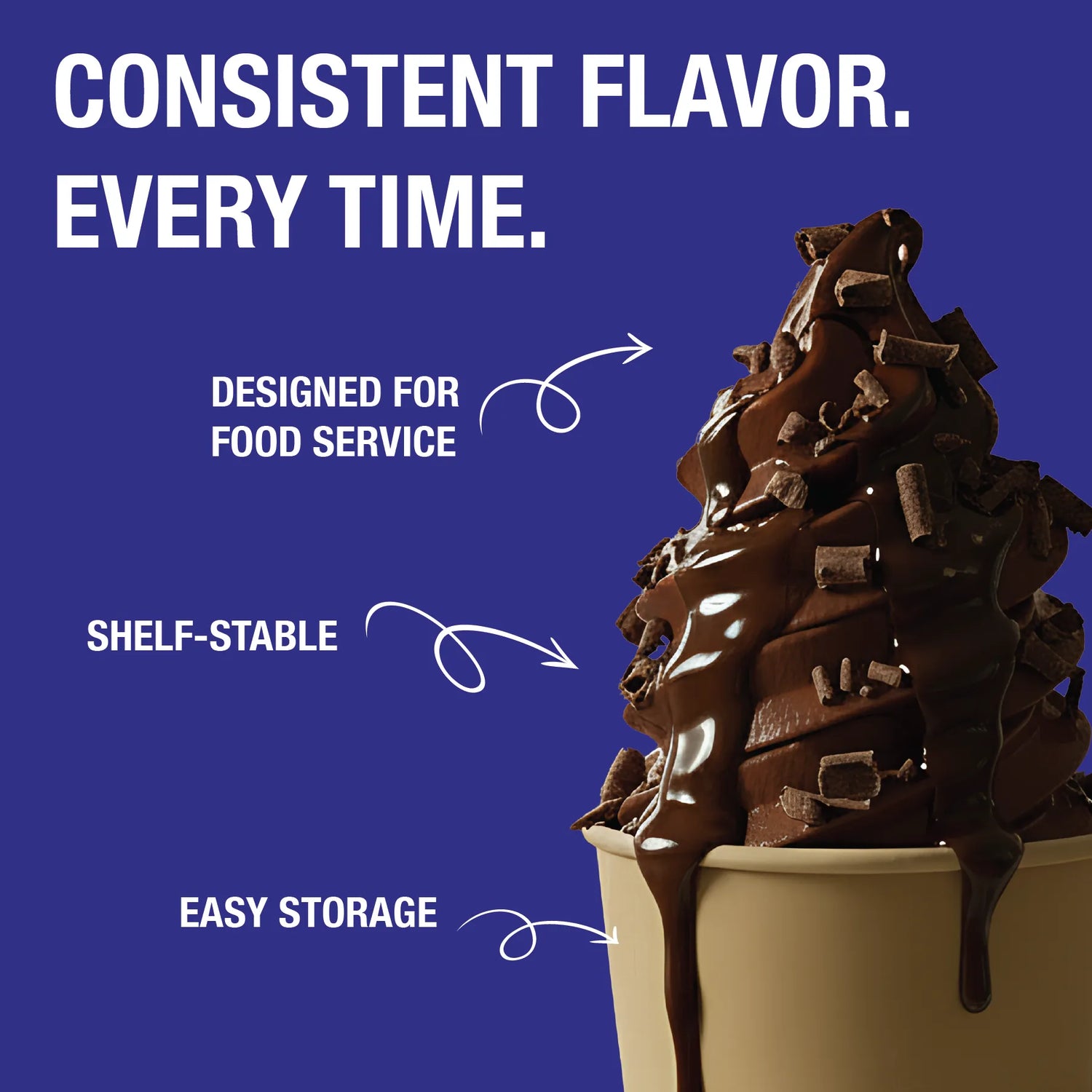Belgian Chocolate Simply Gelato Mix 3 lb. - 5/Case