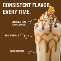 The Frozen Bean Caramel Latte Blended Ice Coffee Mix 3.5 lb. - 5/Case