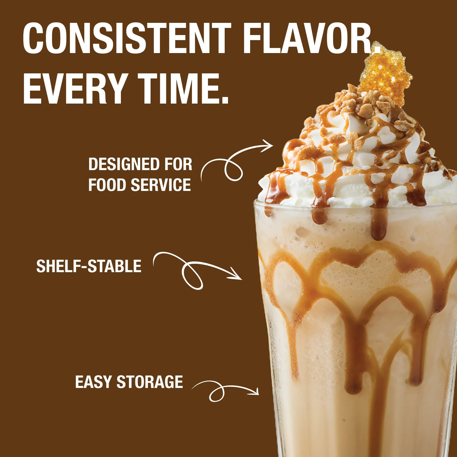 The Frozen Bean Caramel Latte Blended Ice Coffee Mix 3.5 lb. - 5/Case