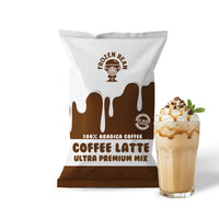 The Frozen Bean Coffee Latte Blended Ice Coffee Mix 3.5 lb. - 5/Case