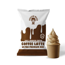 The Frozen Bean Coffee Latte Blended Ice Coffee Mix 3.5 lb. - 5/Case
