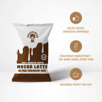 The Frozen Bean Mocha Latte Blended Ice Coffee Mix 3.5 lb.