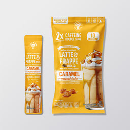 Ultra Premium Frappe Caramel Macchiato Latte Instant Mix (10 Packs)