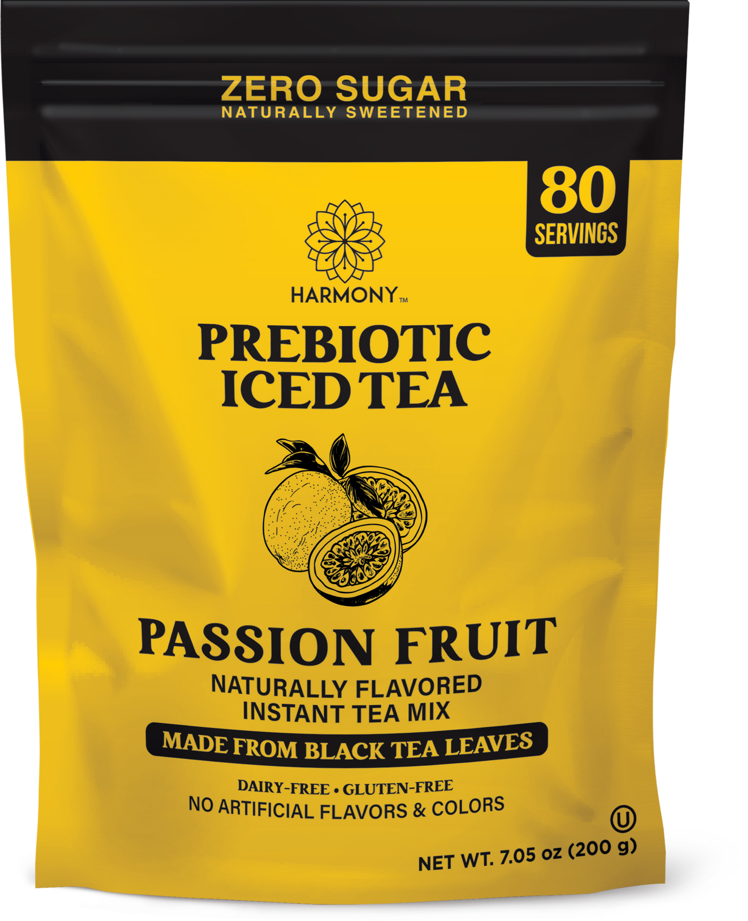 Harmony Matcha Prebiotic Black Tea Passion Fruit (Case of 6)