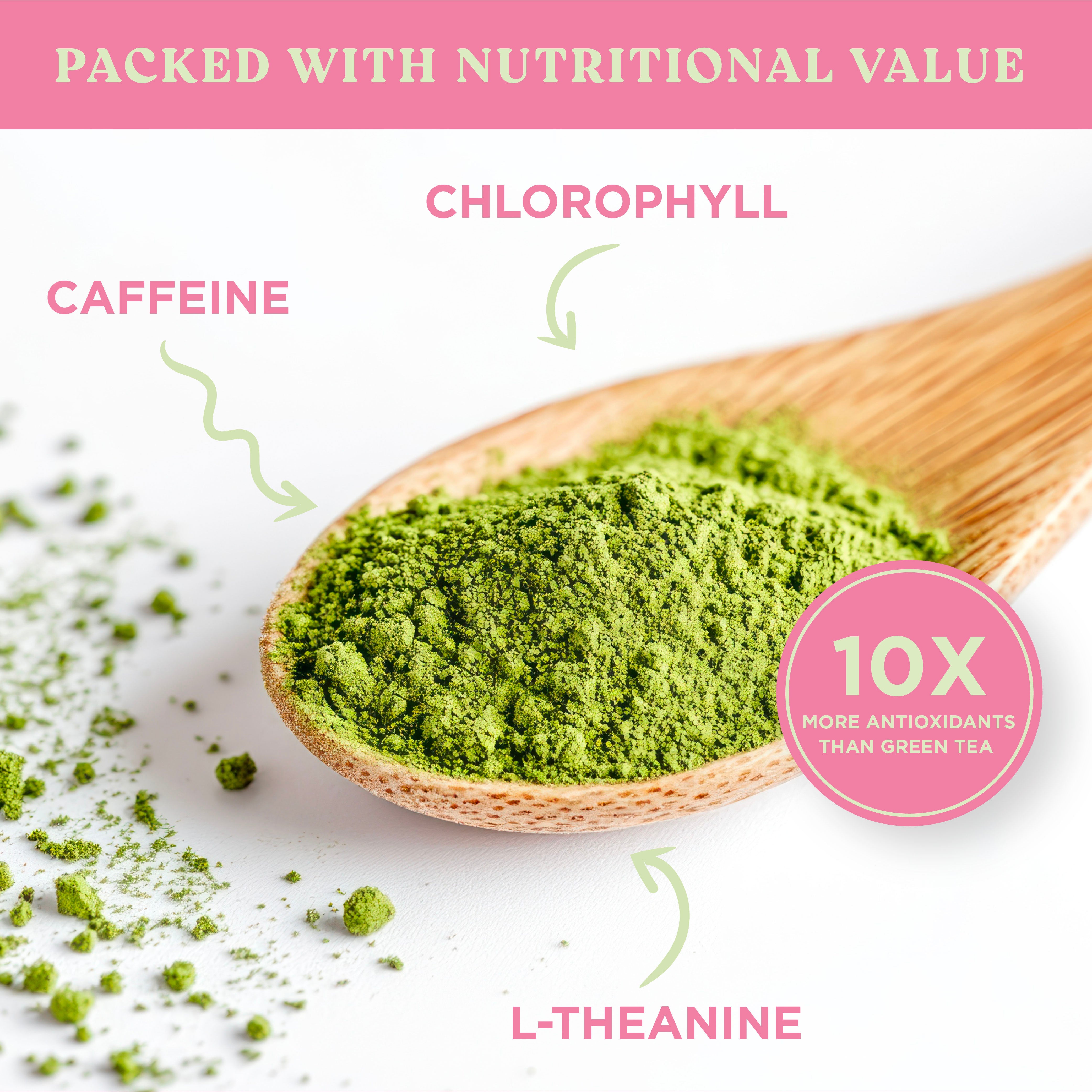 Matcha Strawberry – Premium Shade-Grown Japanese Matcha, Sweetened