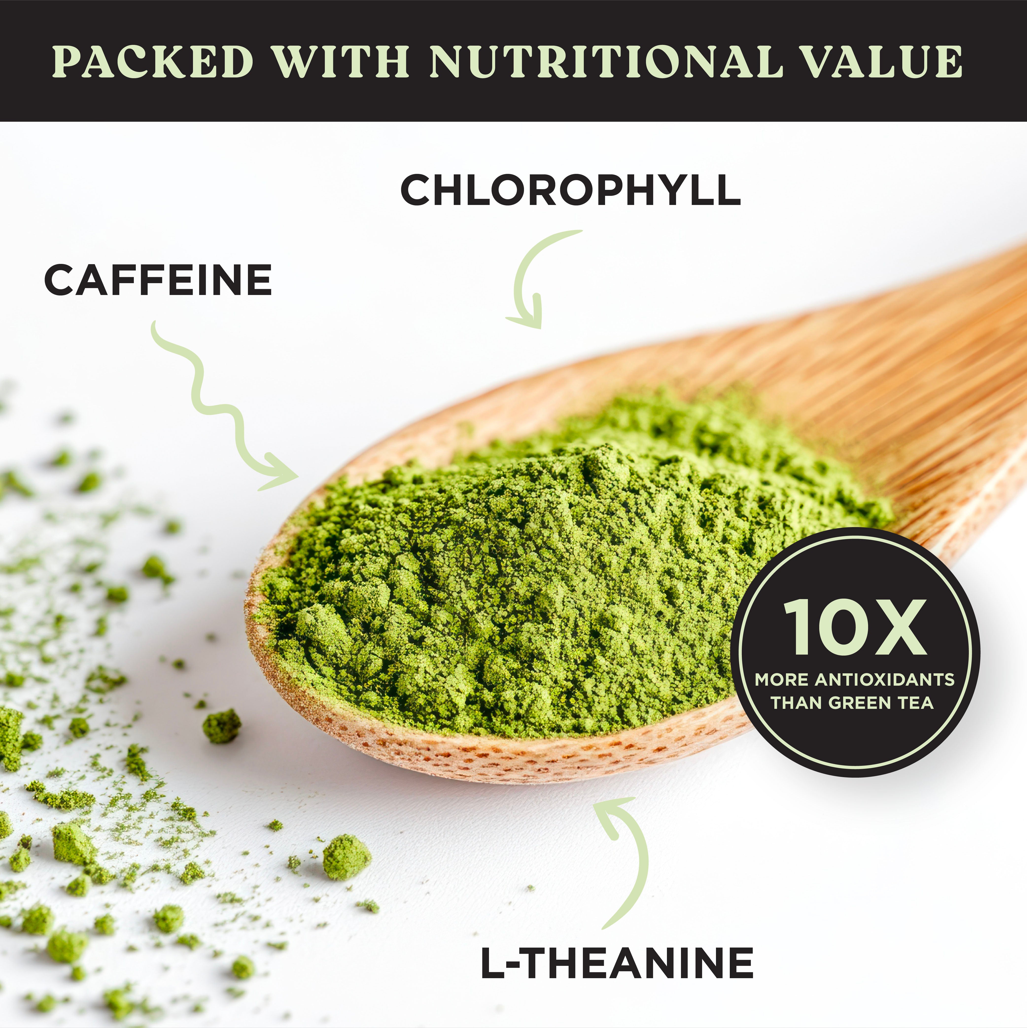 Yuzu Matcha Tea, 100% Premium Japanese Matcha Green Tea, Naturally Flavored, Pack of 10 Stick Packets