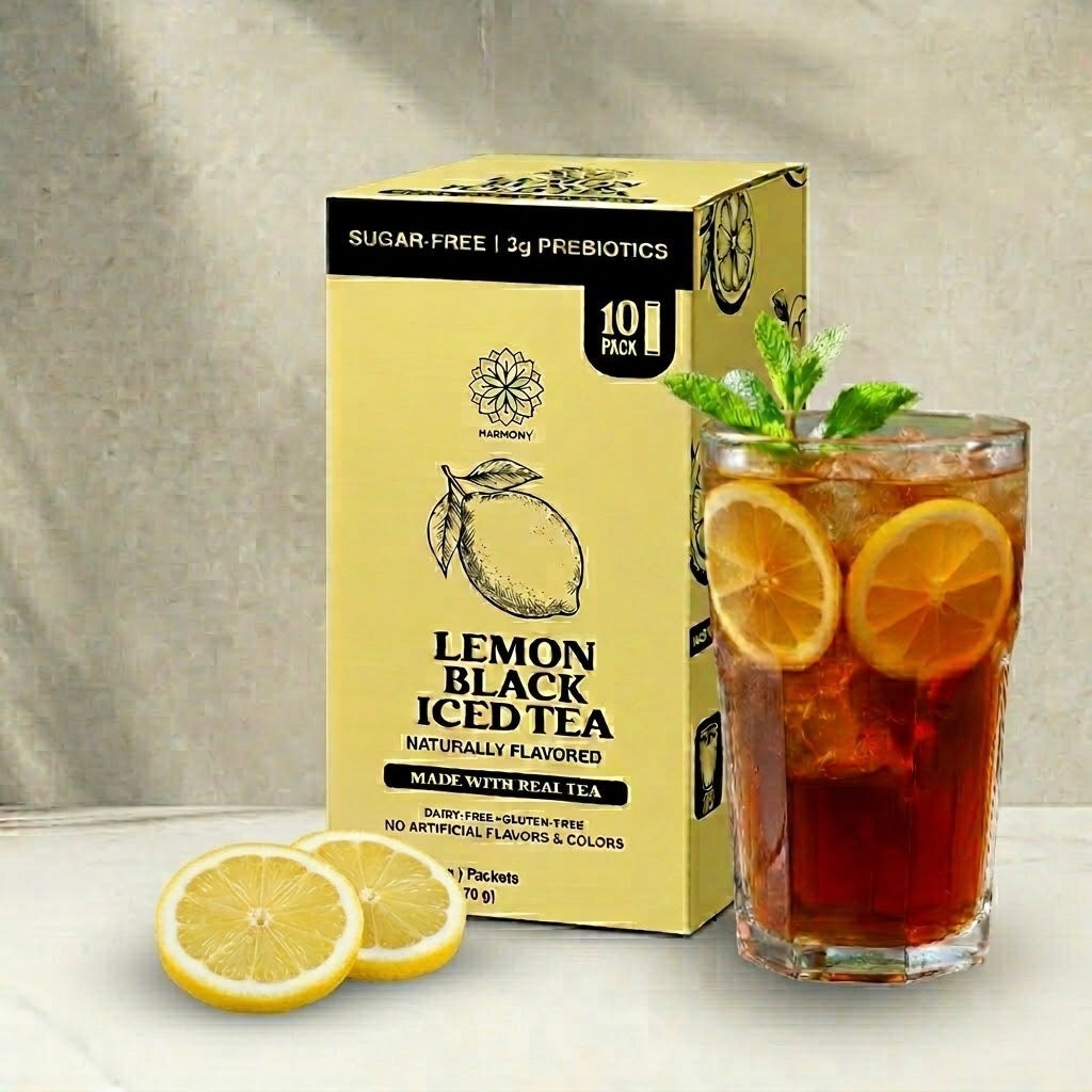 Harmony Matcha Prebiotic Black Tea Lemon (Case of 6)
