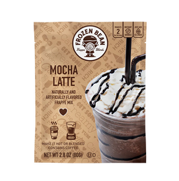 Mocha Latte Frappe Mix, Coffee Drink with 100% Arabica Coffee, Certified Kosher, Halal, Gluten Free, 12 Packets