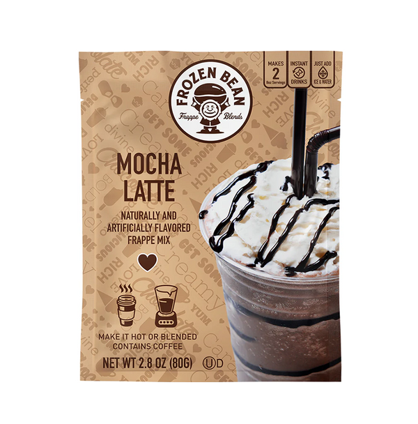 The Frozen Bean Mocha Latte Frappe & Latte Instant Mix (12 Packs)