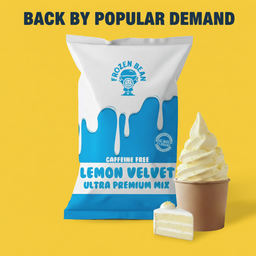Lemon Velvet Gelato Soft Serve, Ultra Premium Mix, 3lb Bag (Case of 5)