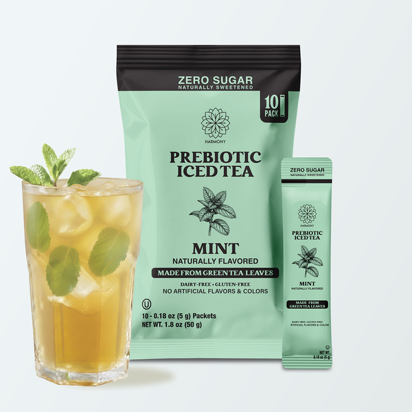 Iced Tea Drink Mix – Prebiotic Mint Iced Tea (10-Pack)