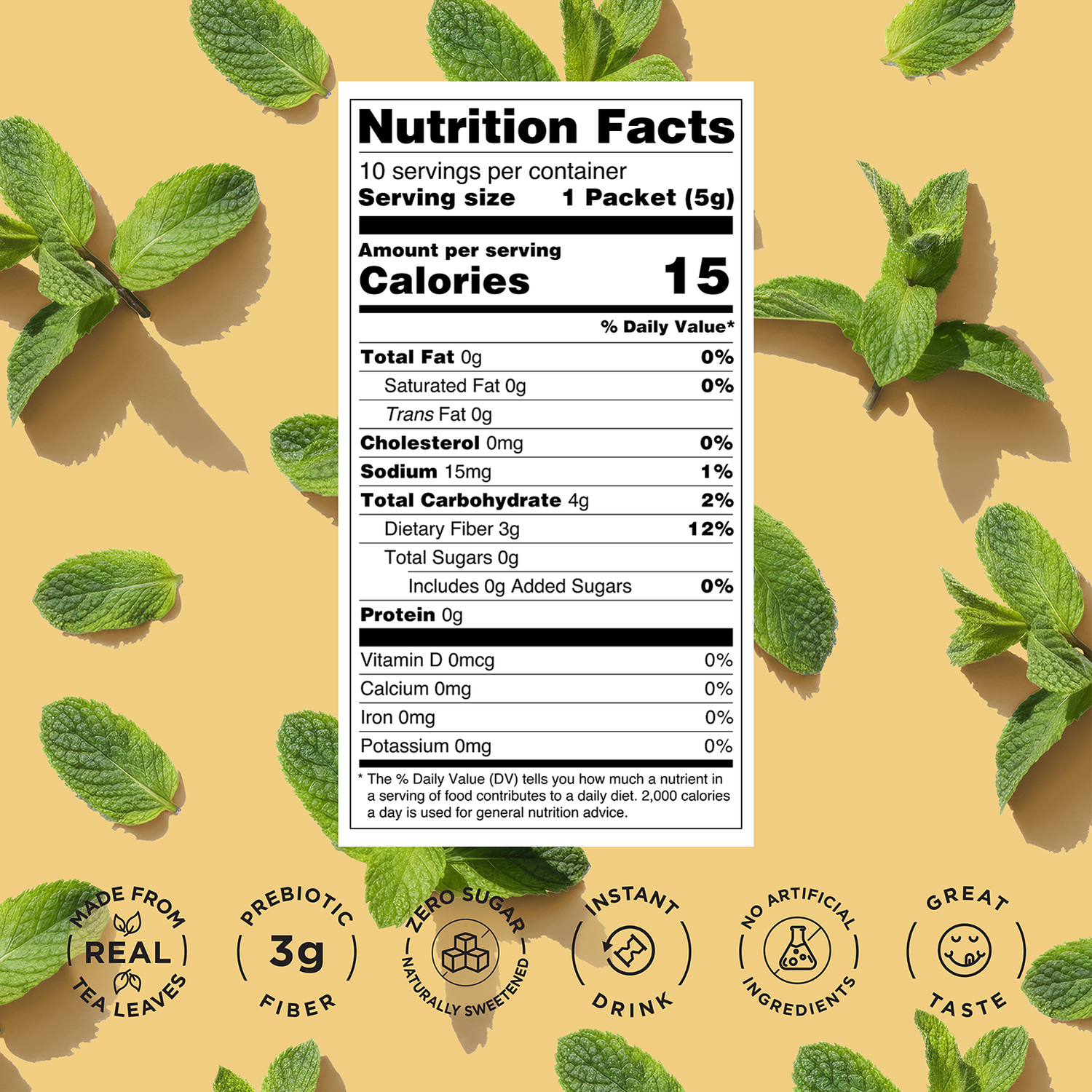 Harmony Matcha Prebiotic Green Tea Mint (Case of 6)