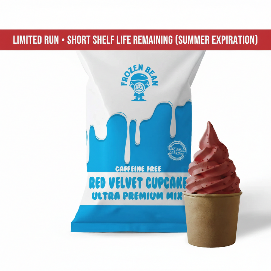 Red Velvet Cake Gelato Soft Serve – Ultra Premium Mix, 3.5lb Bag (Case of 5)