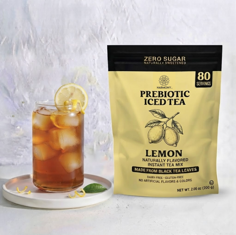 Harmony Matcha Prebiotic Black Tea Lemon Gusset Bags (Case of 6)