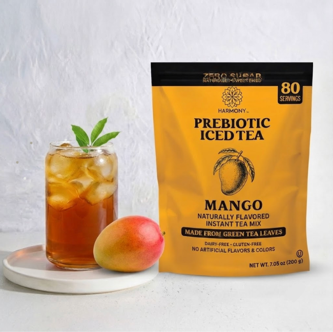 Harmony Prebiotic Green Tea Mango Gusset Bags (Case of 6)