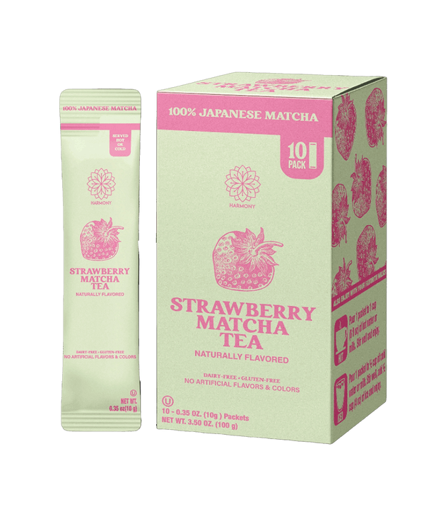 Harmony by The Frozen Bean Strawberry Matcha (10 Sticks - Carton)