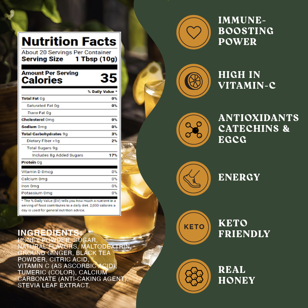 Harmony Matcha Yuzu Tea – Premium Shade-Grown Japanese Matcha, Sweetened with Organic Sugar, 20 Servings