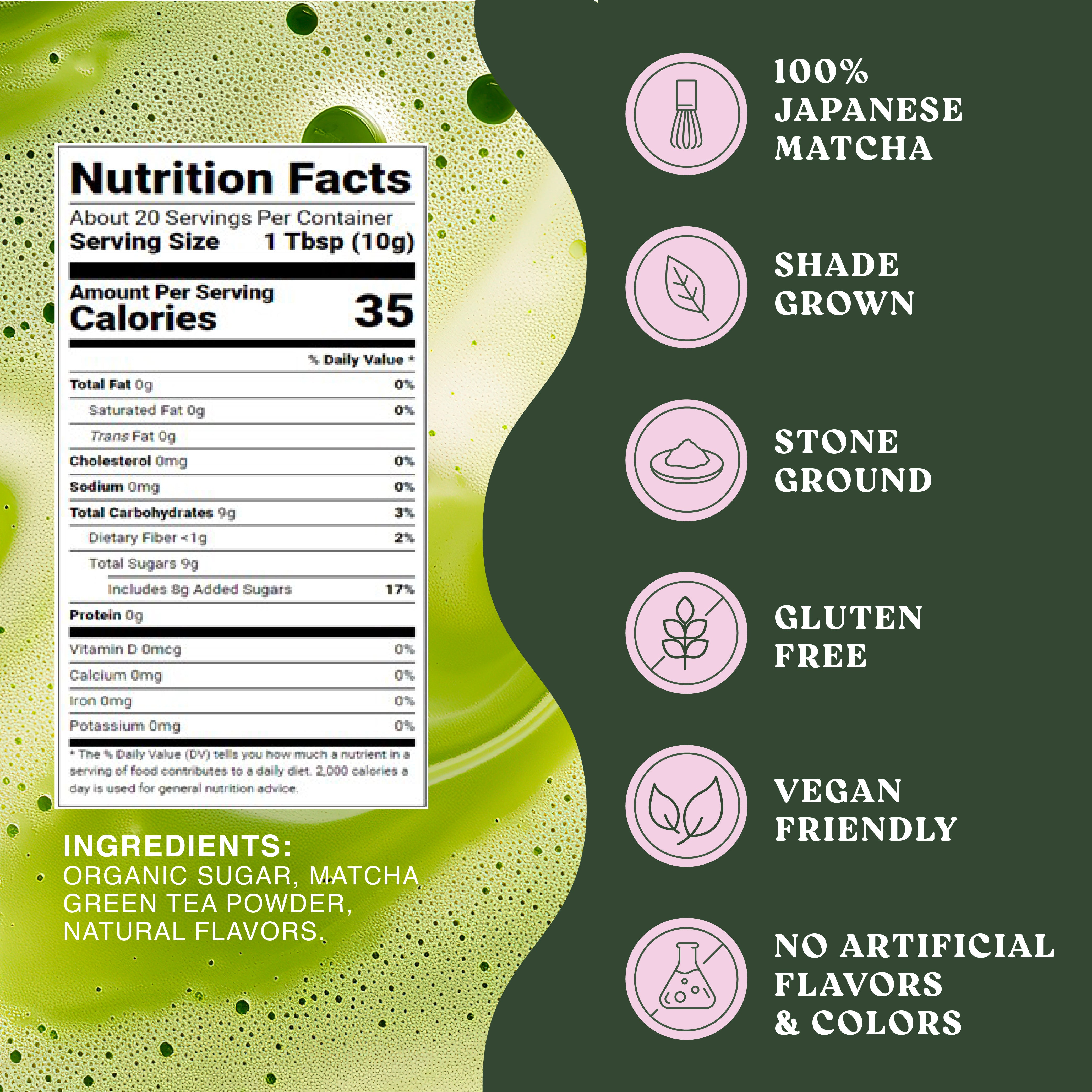 Harmony by The Frozen Bean Lavender Matcha (20 Servings