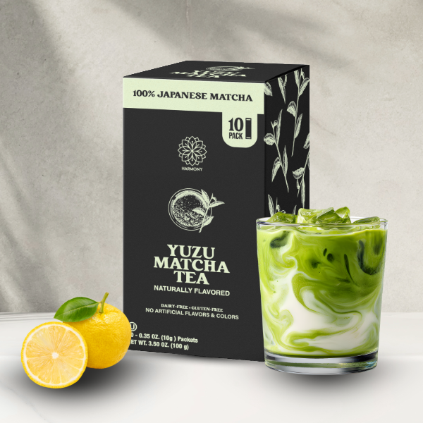 Yuzu Matcha Tea, 100% Premium Japanese Matcha Green Tea, Naturally