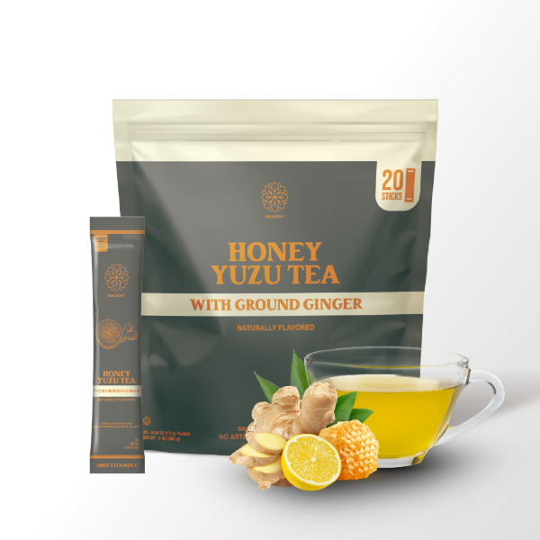 Harmony Matcha Yuzu Tea – Premium Shade-Grown Japanese Matcha, Sweetened with Organic Sugar, 20 Servings