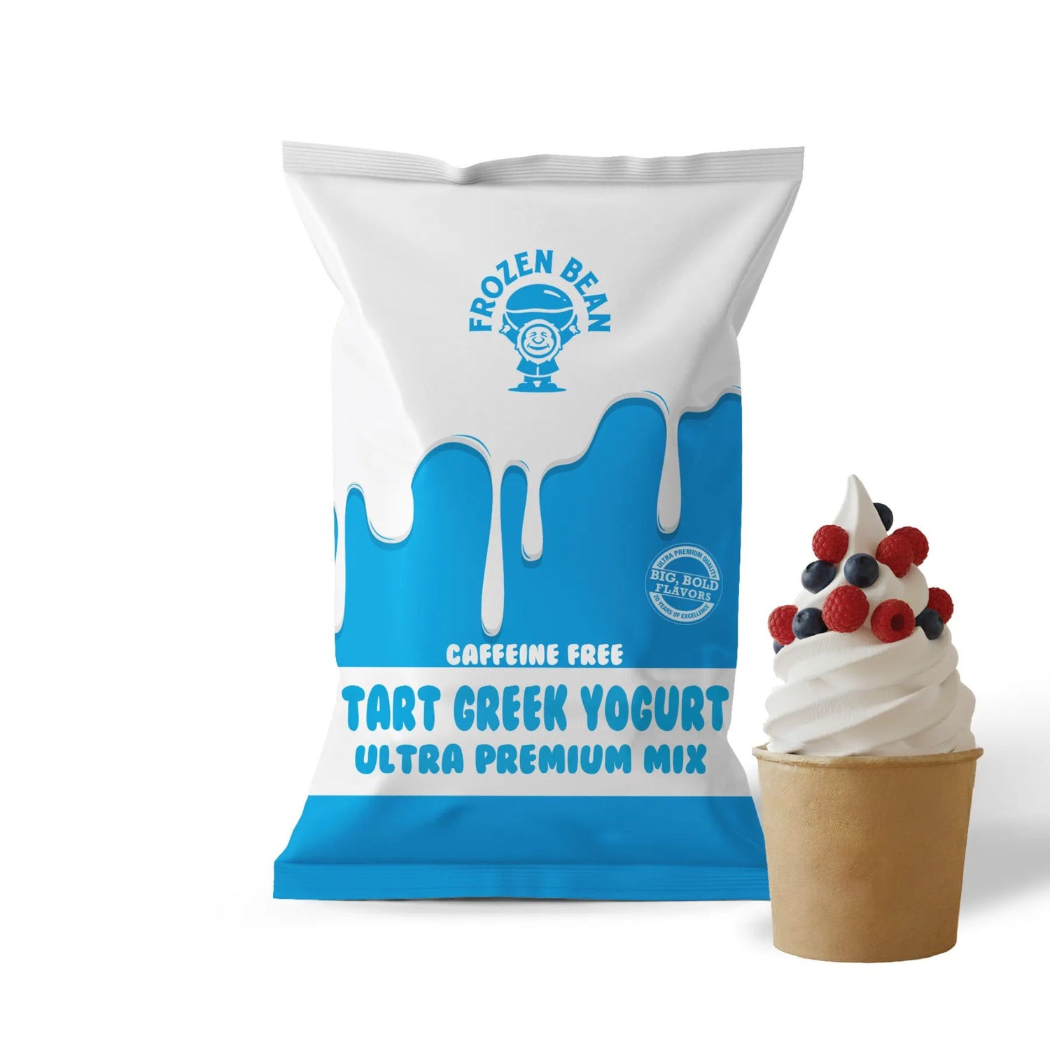 Tart Frozen Yogurt Base Mix – Original Plain – Water Only – 3 lb Bags (Case of 10)