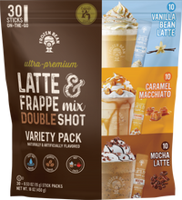 The Frozen Bean Combo Variety Pack Frappe & Latte Instant Mix (30 Sticks)