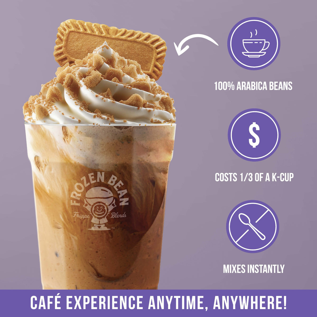 The Frozen Bean Cinnamon Roll Frappe & Latte Instant Mix (3 Packs)