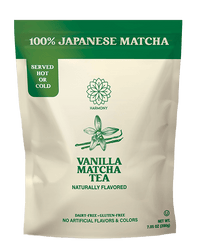 Harmony Matcha Vanilla – Premium Shade-Grown Japanese Matcha, Sweetened with Organic Sugar, 20 Servings