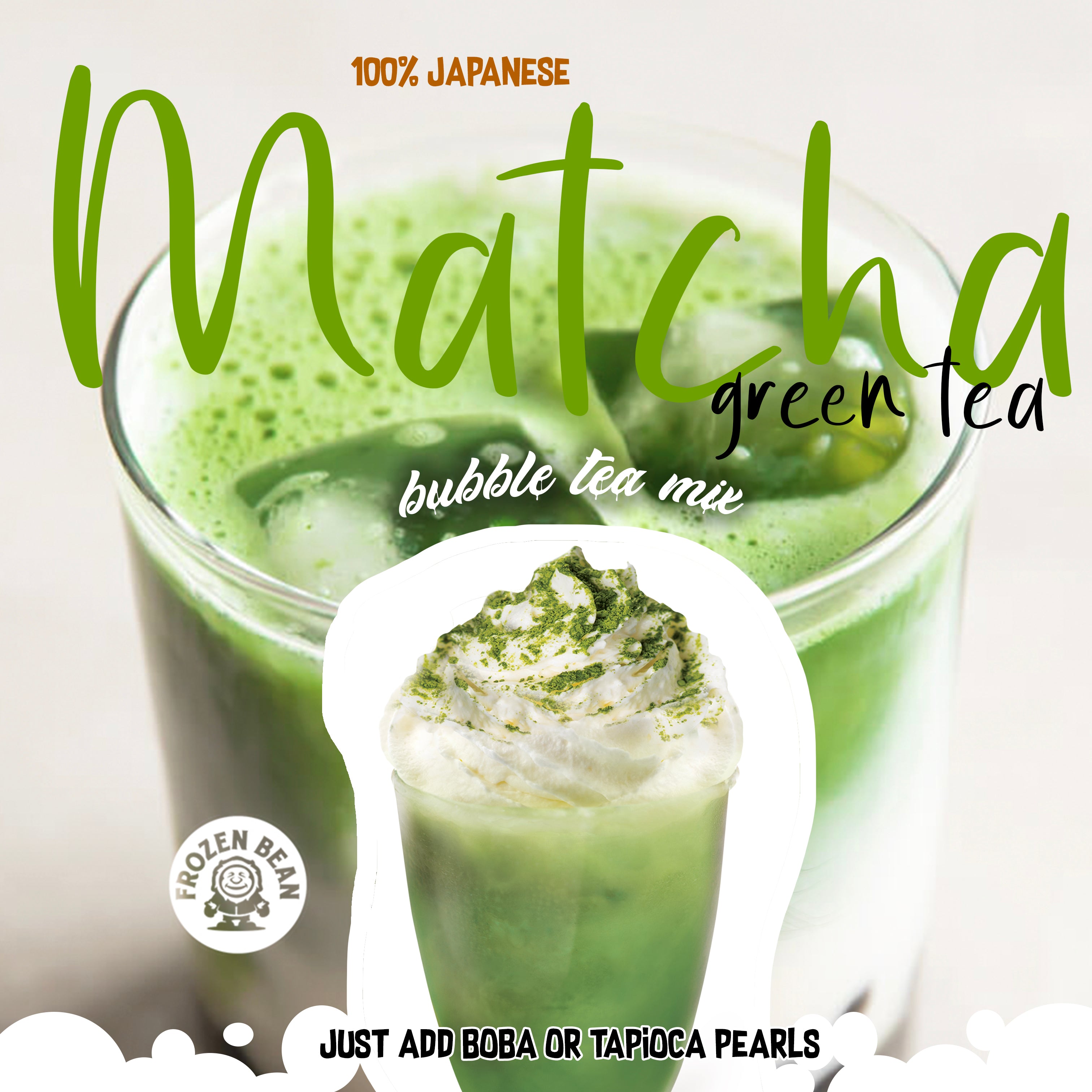 akademisk Grader celsius avis The Frozen Bean Ultra-Premium Matcha Green Tea - Bubble Tea Mix