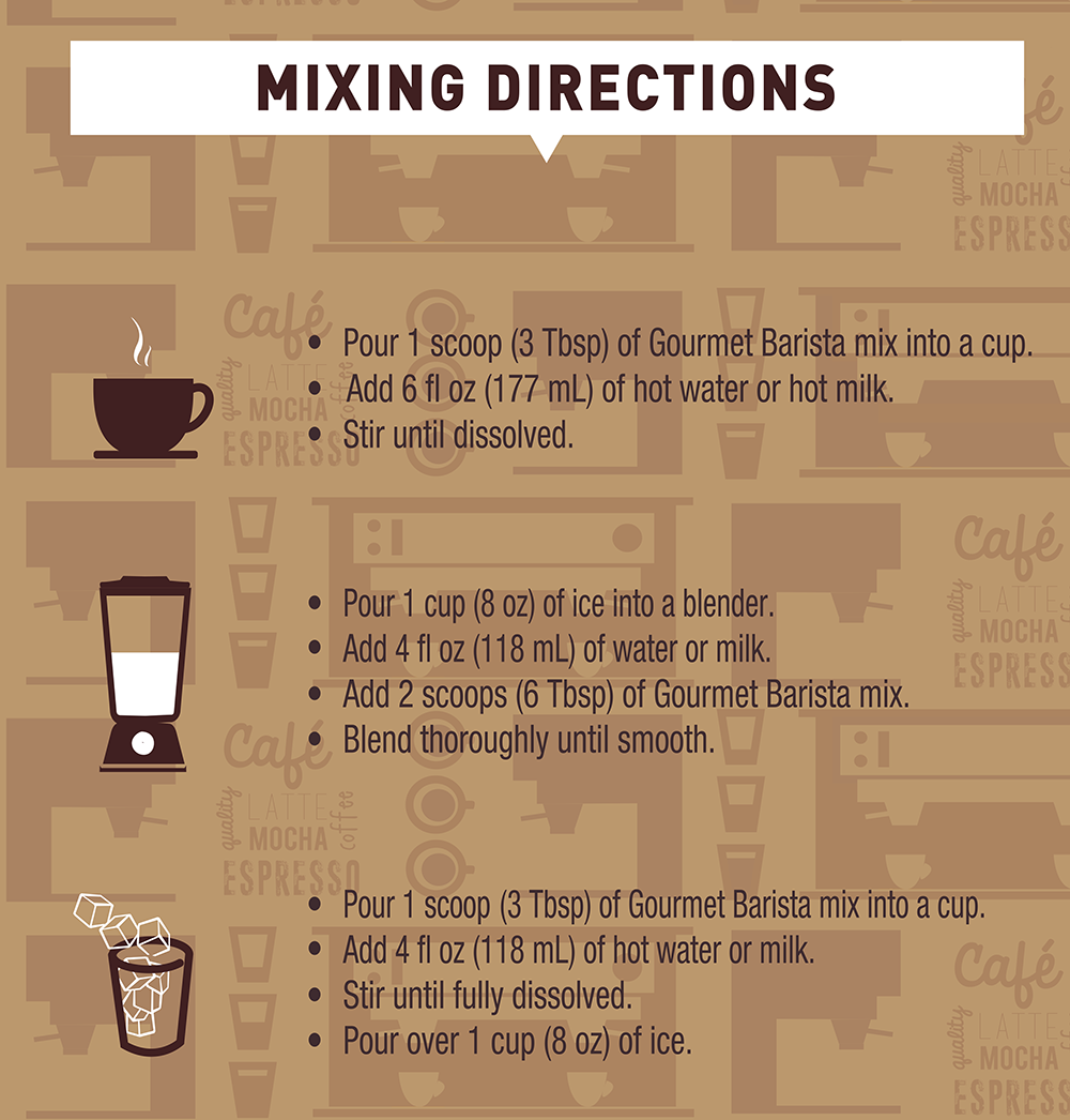 Mocha cappuccino Latte Frappe Mix, Coffee Drink with 100% Arabica Coffee, Certified Kosher, Halal, Gluten Free, 3Lb Bag